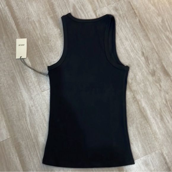 AGOLDE High Neck Ribbed Tank in Black - Picture 7 of 7